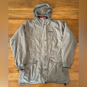 Vintage L.L Bean 3-in-1 Shell Jacket With Reversible Fleece Liner Coat Medium
